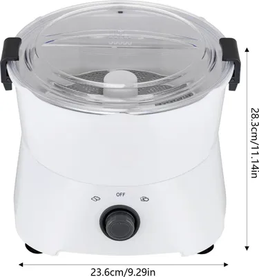 Produktbild von Kartoffelschäler - Elektrische Schälmaschine - 85 W - 2–4 Min Schälen - 0,8 kg Kapazität - Edelstahlklinge - Dunkelgrau