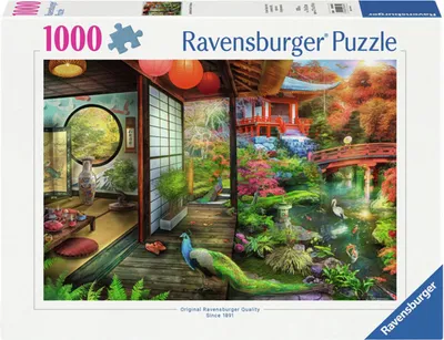 Image de Ravensburger Casse-tête Maison de thé dans un jardin japonais, 1000pcs.