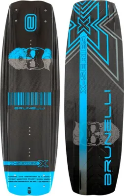Produktbild von BRUNELLI CARBON Wakeboard SET 145cm Board Boot Anfänger-Fortgeschrittene blau