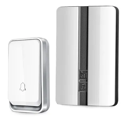 Obrázek produktu pro Verk 01701 Bezdrátový zvonek IP44, 1x příjmač , 1x ovladač, 150 m bílý