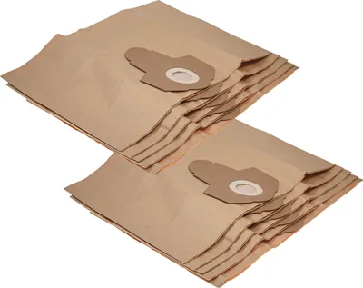 Produktbild von vhbw 10x Staubbeutel kompatibel mit AquaVac by ewt Excell 20 S, 24 S Synchro, 30 P, 30 S Synchro Staubsauger - 31,5cm x 19cm braun