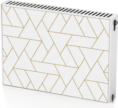 Produktbild von Geometrische Form – Magnetische Heizkörperabdeckung – 80x60 cm – Magnet Heizkörperabdeckung – 3D Würfel – Heizkörperverkleidung – Magnetische Wandverkleidung – Wetterfest