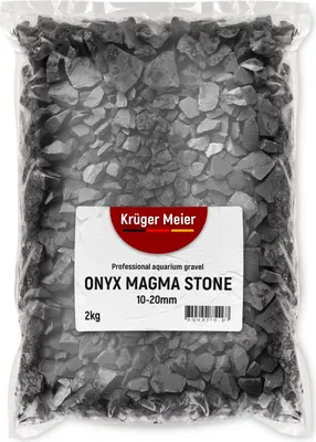 Zdjęcie produktu dla Kruger Meier Onyx Magma Stones 10-20 mm - Żwir do akwarium 2kg