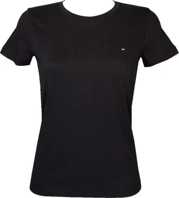 Maglietta Donna A Maniche Corte Raglan A Righe - Tessuto Leggero, Nero, Taglia XL - Top Estivo Basico