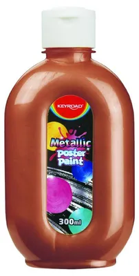 Obrázok produktu pre Plakatová farba Keyroad, metalická žltá, 300 ml