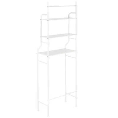 Produktbild von WYCTIN Toilettenregal mit 3 Ablagen, Waschmaschinen-Regal Ständer WC-Regal ,Waschmaschinenüberbau Badregal, weiß