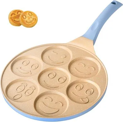 Immagine prodotto di Padella Famanu per pancake - Rivestimento antiaderente - 26 cm - Blu