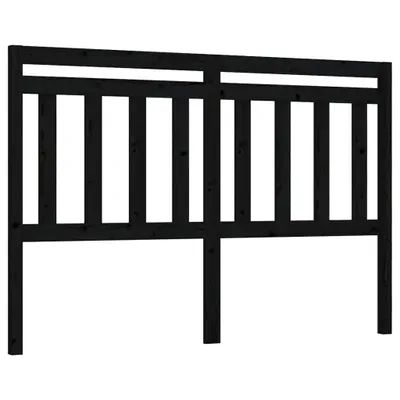 Obrázok produktu pre vidaXL Čelo postele čierne 126x4x100 cm Masívne borovicové drevo