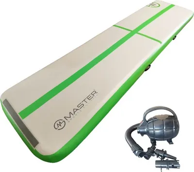 Produktbild von Airtrack MASTER aufblasbare Matte 400 x 100 x 10 cm - grün