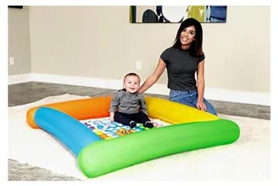 Produktbild von Spielmatte mit freundlichen Tieren 132x132x23cm