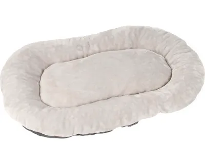 Obrázek produktu pro Pelíšek pro psa ovál LUXURY Hornbach 60 x 40 cm šedý