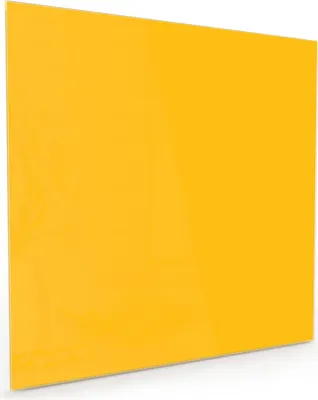 Produktbild von Küchenrückwand Spritzschutz Glas mit Motiv Oranger Hintergrund I 40 x 40 cm