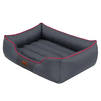 Produktbild von Hundebett Comfort (140×115 cm) – Riesiges, strapazierfähiges Kuschelbett für sehr große Hunde wie Bernhardiner, mit abnehmbarem Bezug
