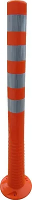 Produktbild von Absperrpfosten, Poller 100 cm, flexibel orange, reflektierend
