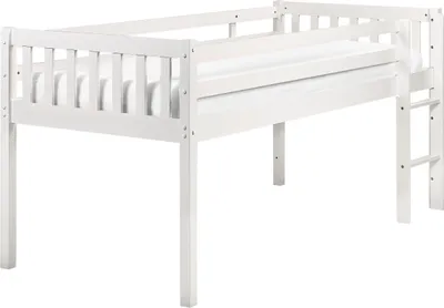 Zdjęcie produktu dla BELIANI Łóżko dziecięce białe drewno kauczukowe 90 x 200 cm łóżko do pokoju dziecka