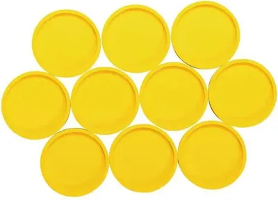 Image de MAUL Aimant rond 10 pièces 1 kg Plastique Ferrite incassable Laqué Ø 2,9 x 1,2 cm Jaune