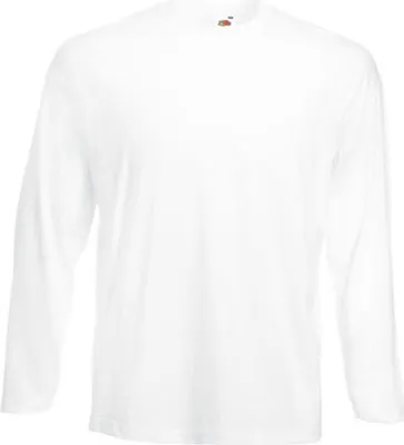 Produktbild von Fruit of the Loom - Valueweight Long Sleeve T - White - XXL