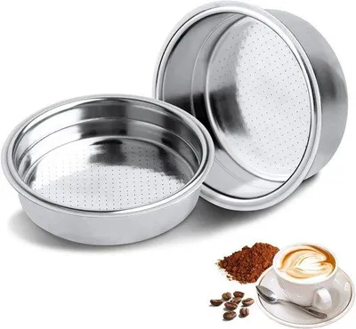 Image de Filtre à café en acier inoxydable de 51 mm à double paroi pour 1 à 2 tasses