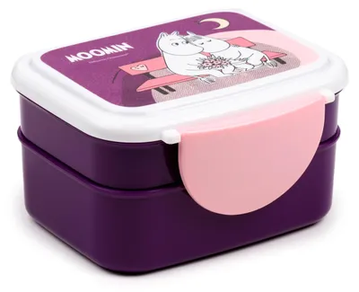 Image de Boîte à lunch Bento avec couverts et fermeture à clip – Mumin