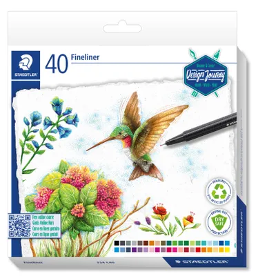 Produktbild von Fineliner triplus rPP sortiert 40 Stück