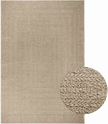 Productafbeelding van Vloerkleed ZIZUR beige binnen en buiten 200x290 cm jute look