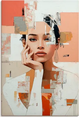Produktbild von ARTland Leinwandbild Blick im Fragment Größe: 40x60 cm