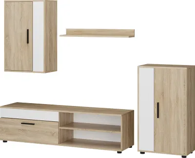 Immagine prodotto di Parete attrezzata Vicco Berno Sonoma Set di 4 pezzi, Model 53281
