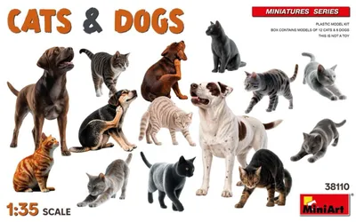 Productafbeelding van Katten & Honden / 1:35