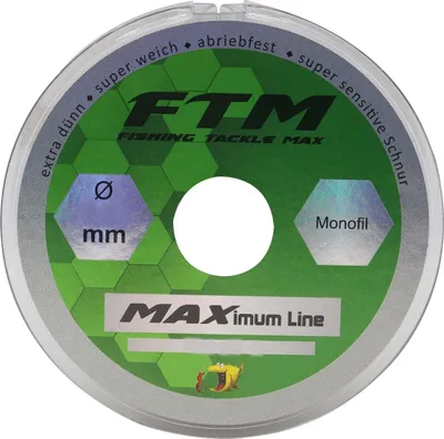 Produktbild von FTM Schnur MAXimum Line - 150m monofile Angelschnur, Durchmesser/Tragkraft:0.26mm / 6.37kg