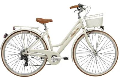 Zdjęcie produktu dla Rower miejski Adriatica 28 cali RETRO Lady w kolorze beżowym, z koszykiem