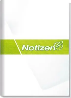 Produktbild von Häfft Notizbuch Large A5 kariert weiß/grün