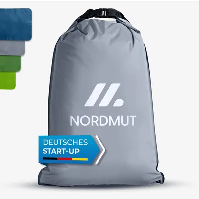 Produktbild von NORDMUT® Pumpsack für Isomatten [12 mm Düsengröße] Kompressionspumpsack für Schlafmatten [7,5 Liter] auch als wasserdichter Packsack nutzbar