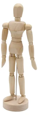 Productafbeelding van Gliederpuppe 20 cm hoog, Houten mannequin voor tekenen en schilderen