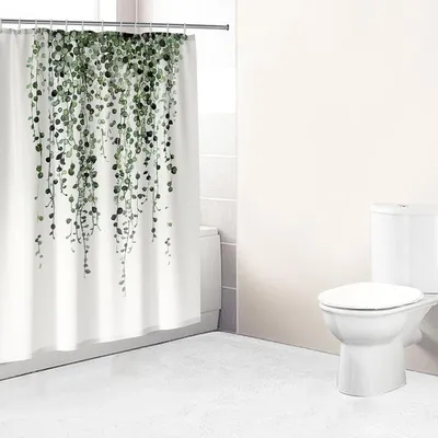 Produktbild von Duschvorhang 180x180cm Polyester wasserdicht schimmelresistent waschbar