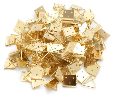 Produktbild von 100 Stück Goldene Bilderhaken 40 x 20 mm