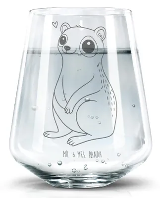 Produktbild von Mr. & Mrs. Panda Glas Plumplori Glücklich - Transparent - Geschenk, Lustige Sprüche, Tumbler, Niedlich, Wasserglas, Dekoglas, Glück, Glasbecher, Trinkglas