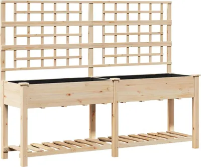 Immagine prodotto di Vaso da giardino con lo scaffale Beige 203,5 x 54 x 152,5 cm