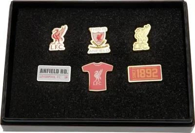 Produktbild von Liverpool FC - Anstecker-Set, Legierung (6er-Pack) TA13861 (Einheitsgröße) (Bunt)