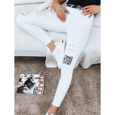 Imagen del producto de Pantalones para mujer DSTREET UY1361, color blanco, talla L