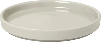 Image de Blomus Pilar Assiette, Assiette plate, Assiette de table, Vaisselle, Céramique, Moonbeam, 14 cm, 63980