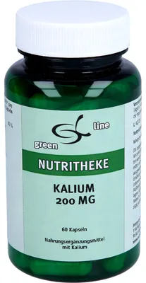 Image de Green Line Nutritheke Potassium 200 mg gélules, 60 gélules