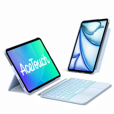 Produktbild von inateck Keyboard iPad 11"/10,9" QWERTZ RGB blue