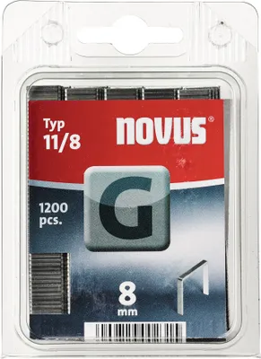 Immagine prodotto di Graffetta a filo piatto tipo G 11 W10.6xL8mm larghezza filo 1.25mm 1200pz/confezione NOVUS