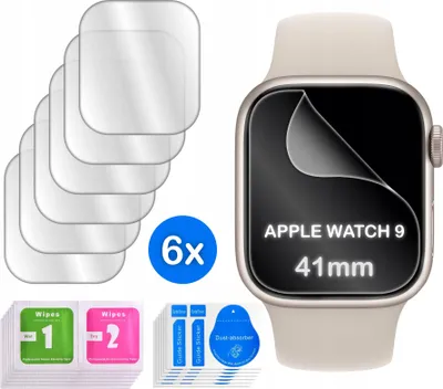 Immagine prodotto di FOLIA do Apple Watch 9 41mm HYDROŻELOWA OCHRONNA na ekran 3D 6 sztuk