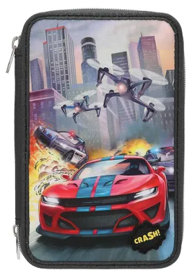 Obrázok produktu pre Dino World + Action 0413981, Tvrdé puzdro na ceruzky, Polyester, Zinok, Silikón, Polypropylén (PP), Papája, Viacfarebný, Obrázok, Vnútorná / vonkajšia, Chlapec