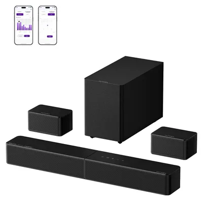 Immagine prodotto di Soundbar 5.1 surround con tecnologia Dolby Atmos - 312 Watt - 40 cm - Nero - Ideale per televisori e sistemi home cinema