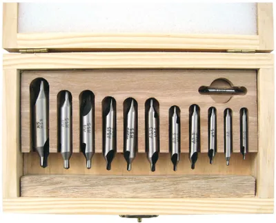 Produktbild von ELMAG Zentrierbohrer-Set 12-tlg., 1,0 - 5,0 mm