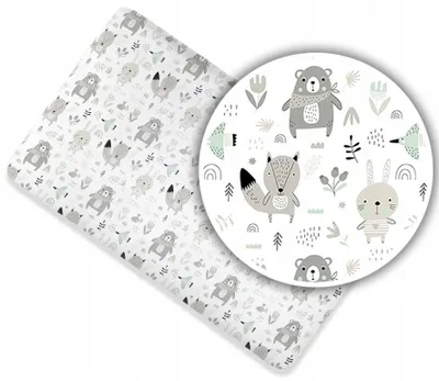 Produktbild von Spannbettlaken für Kinderbett 60x120 cm - 100% Baumwolle -