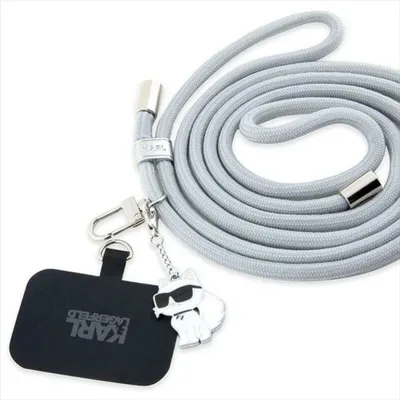Produktbild von Karl Lagerfeld CBDY Cord - Universal phone strap (grey)