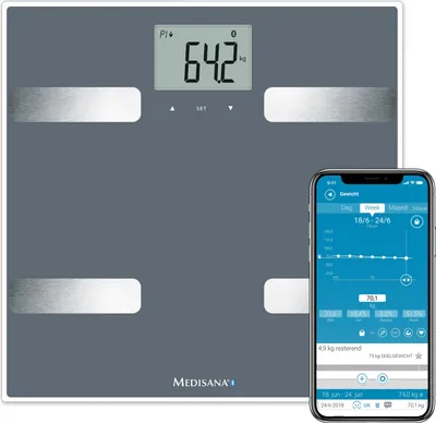 Produktbild von medisana BS A43 connect mit App Körperanalysewaage 180 kg Personenwaage weiß